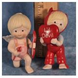 1987 ENESCO COUNTRY COUSINS VALENTINES FIGURINES