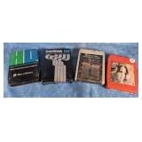 FOUR OLD 8TRACK CARTRIDGES