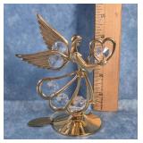 CRYSTAL DELIGHT 24K GOLD-PLATED ANGEL FIGURINE