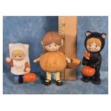 1987 ENESCO COUNTRY COUSINS HALLOWEEN FIGURINES