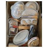 VINTAGE METAL TOY BAKEWARE BOX LOT