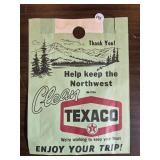 1970'S TEXACO LITTER BAG ADVERTISING