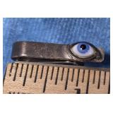 STERLING SILVER 'EVIL EYE' TIE- PIN