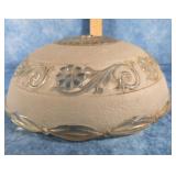 VTG. ART DECO FROSTED GLASS CEILING LIGHT SHADE