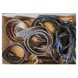 LEATHER BRAIDED BELTS BOX LOT
