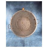 16' GRANITE WARE ENAMEL GRAY SPECKLED BOWL