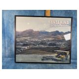 PANORAMIC PHOTE OF ANTAMINA MINE IN PERU FRAMED