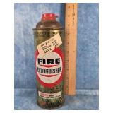 VTG. HERO FIRE EXTINGUISHER TIN CAN FULL