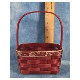 LONGABERGER 2010 FALLING SNOW GIFT BASKET