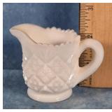WESTMORELAND THUMBELINA MILK GLASS CHILDS CREAMER
