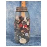 MASON JAR VINTAGE BUTTONS