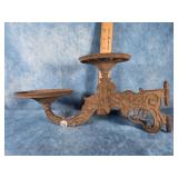 VTG. VICTORIAN-STYLE CAST IRON WALL SCONCE