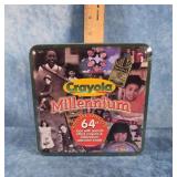 CRAYOLA MILLENNIUM SPECIAL EDITION TIN 64 CRAYONS