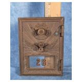 ANTIQUE BRASS U.S. POST OFFICE BOX DOOR
