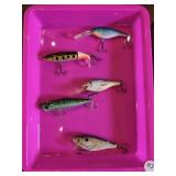 FISHING LURES BOX LOT