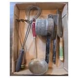 VINTAGE KITCHEN UTENSILS BOX LOT