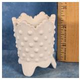 HOBNAIL MILK GLASS TOOTHPICK HOLDER