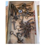 SKELETON KEYS BOX LOT