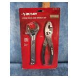 HUSKY 2-PIECE PLIERS AND WRENCH SET