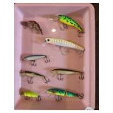 FISHING LURES BOX LOT