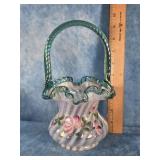 FENTON GLASS 1995 90TH ANNIVERSARY SIGNED BASKET