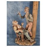 "AT THE DENTIST" CAPODIMONTE ARTIST M. LORY FIGURE