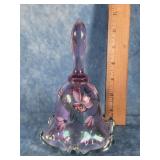 FENTON PURPLE IRIDESCENT ART GLASS BELL SIGNED
