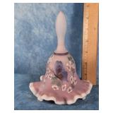 FENTON SATIN GLASS BUTTERFLY BELL LIMITED EDITION