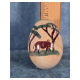 KENYA HAND MADE CARVED STONE EGG
