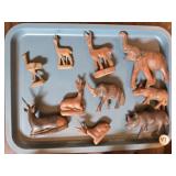 SMALL HAND-CARVED WOODEN ANIMALS MADE IN KENYA