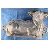 RENALDE CAST ALUMINUM LAMB CAKE MOLD 2-PIECE 3D