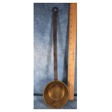 BRASS LADLE W HANDFORGED WROUGHT IRON HANDLE