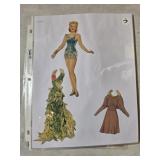 1940'S ZIEGFELD GIRL PAPER DOLLS & CLOTHES