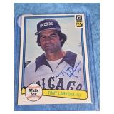AUTOGRAPHED 1982 #319 TONY LA RUSSA BASEBALL CARD