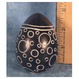 HAND CARVED SOAPSTONE EGG MADE IN KENYA