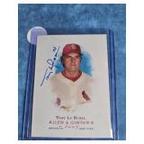 AUTOGRAPHED 2007 ALLEN & GINTER TONY LA RUSSA CARD
