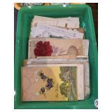 VINTAGE POSTCARDS BOX LOT