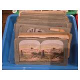 ANTIQUE STEREOVIEW CARDS BOX LOT