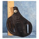 ROY'S LEATHER GOODS BLACK PANCAKE HOLSTER