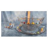DARY REES WIRE WRAPPED SERVING BOWL & PLATTER