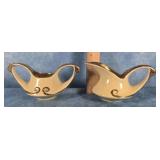 LUSTERWARE 22K GOLD CREAMER & SUGAR SET