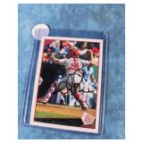 AUTOGRAPHED 2009 JASON LARUE BASEBALL CARD