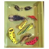 FISHING LURES BOX LOT