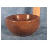 HAND-TURNED WOODEN BOWL 5.5'