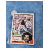 AUTOGRAPHED 1983 AL HOLLAND GIANTS BASEBALL CARD