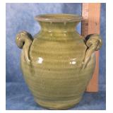 GREEN CERAMIC VASE