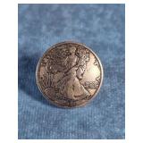 1935 WALKING LIBERTYS HALF DOLLAR BUTTON