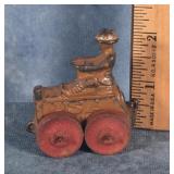 BARCLAY MANOIL CAST LEAD TOY SOLDIER ON TRACTOR
