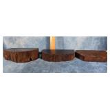 RUSTIC WOODEN DISPLAY SLABS