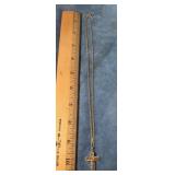 14K GOLD CROSS NECKLACE